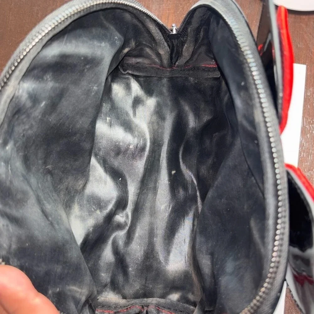 The Creme Shop Disney Minnie Mouse Makeup Bag Red Black Polka Dot Cosmetic Pouch